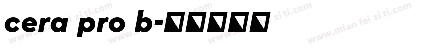 cera pro b字体转换